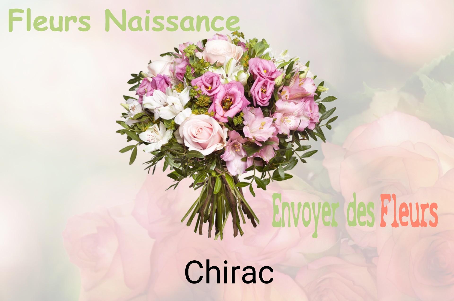 Bouquet de fleurs de naissance livré à Chirac
